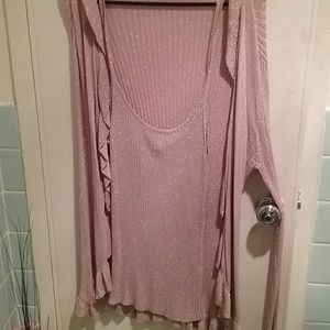 Pink delicately emblished with Gold Spark